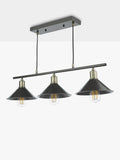 Där Jalen bar ceiling light graphite antique brass, imported from the UK
