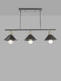 Där Jalen bar ceiling light graphite antique brass, imported from the UK
