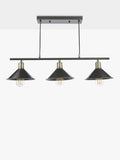 Där Jalen bar ceiling light graphite antique brass, imported from the UK