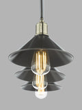 Där Jalen bar ceiling light graphite antique brass, imported from the UK