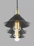 Där Jalen bar ceiling light graphite antique brass, imported from the UK