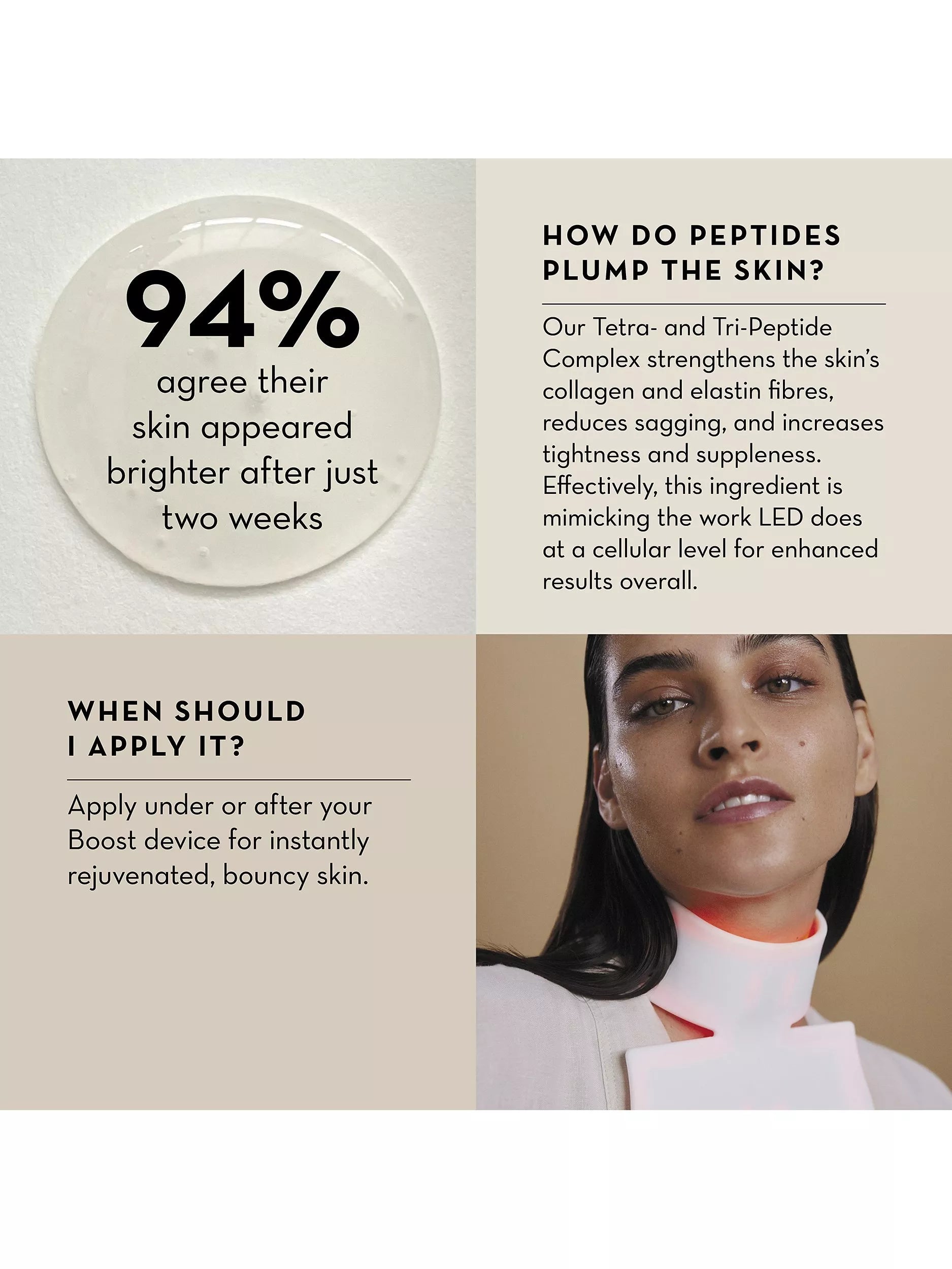 The Light Salon hydrating peptide serum 30ml - British product
