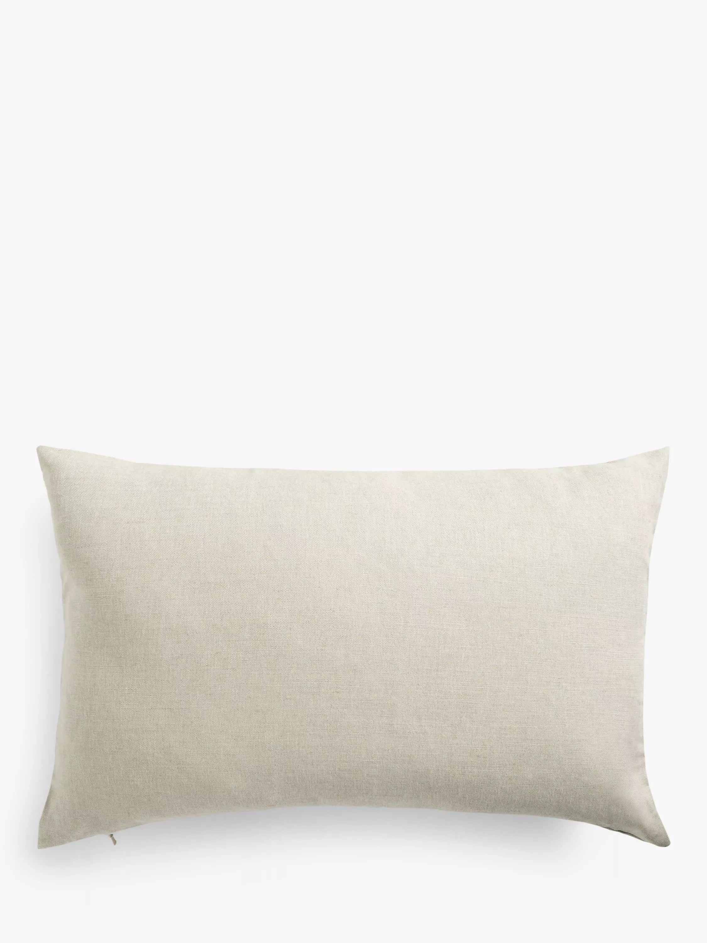 John Lewis linen cushion multi watercolour geometric 40x60cm (British brand)