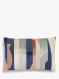 John Lewis Structure Velvet Cushion, Multi