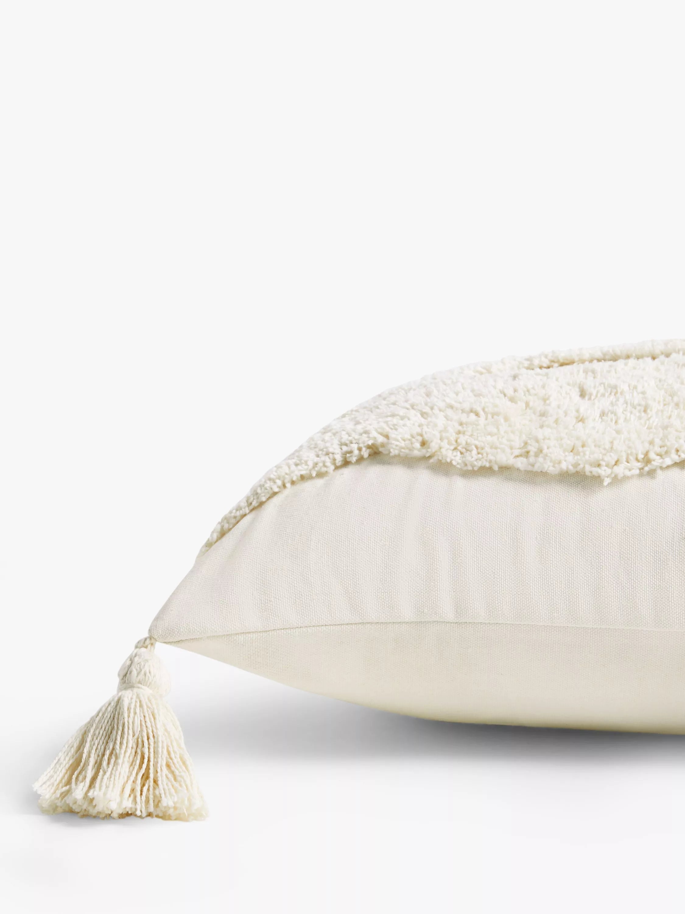 John Lewis tufted waves cushion 35x55cm, imported from the UK