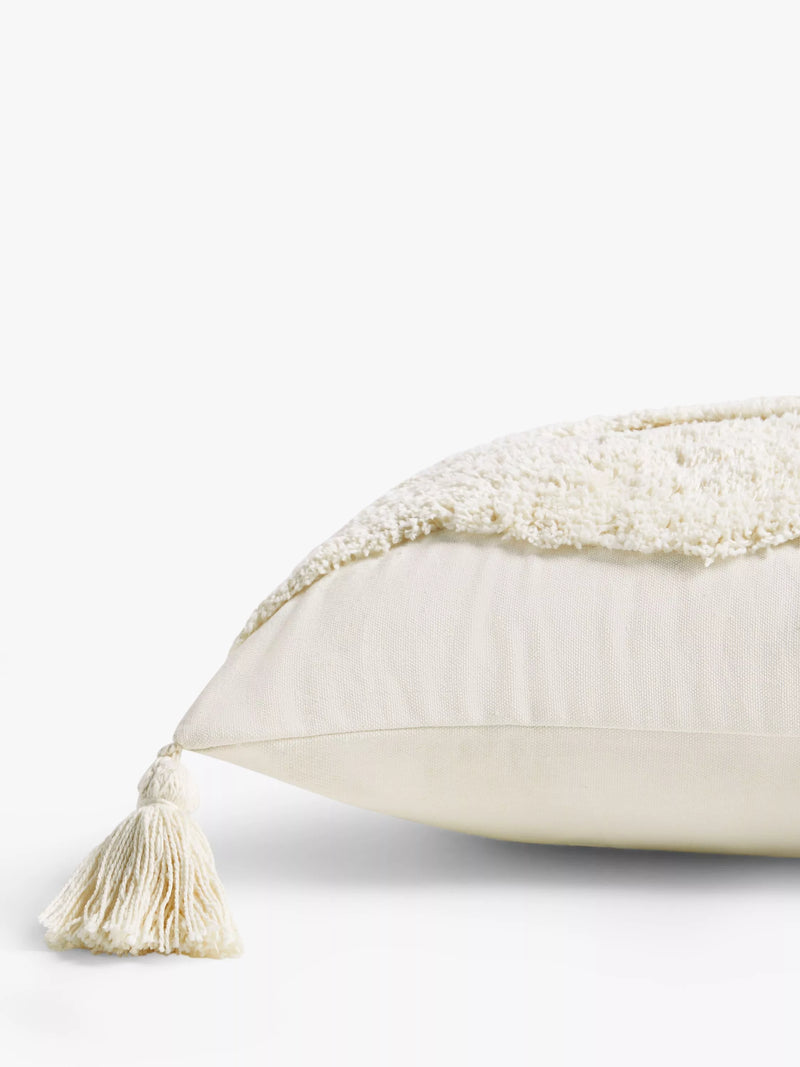 John Lewis tufted waves cushion 35x55cm, imported from the UK