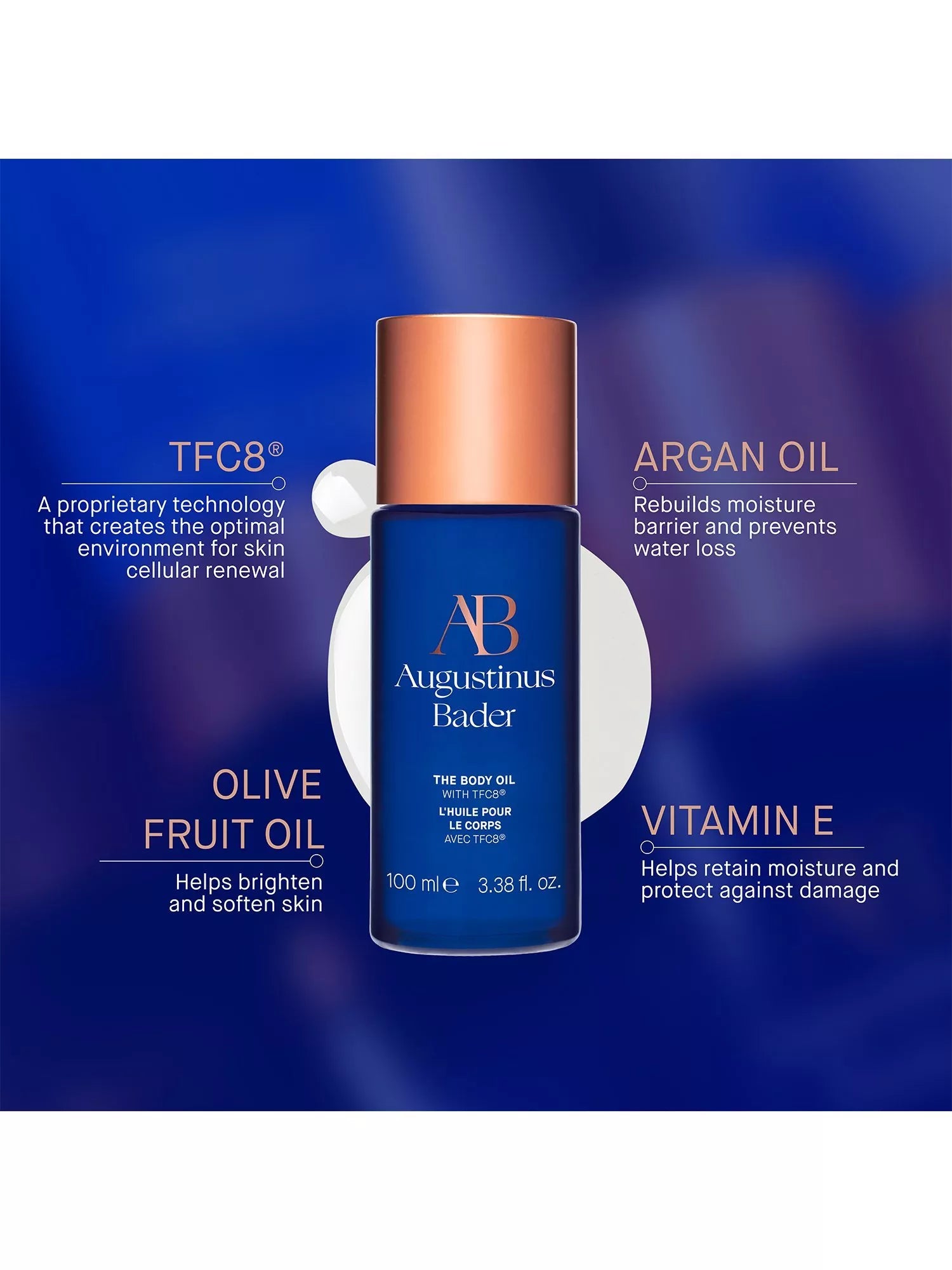 Augustinus Bader body oil 100ml, imported from the UK