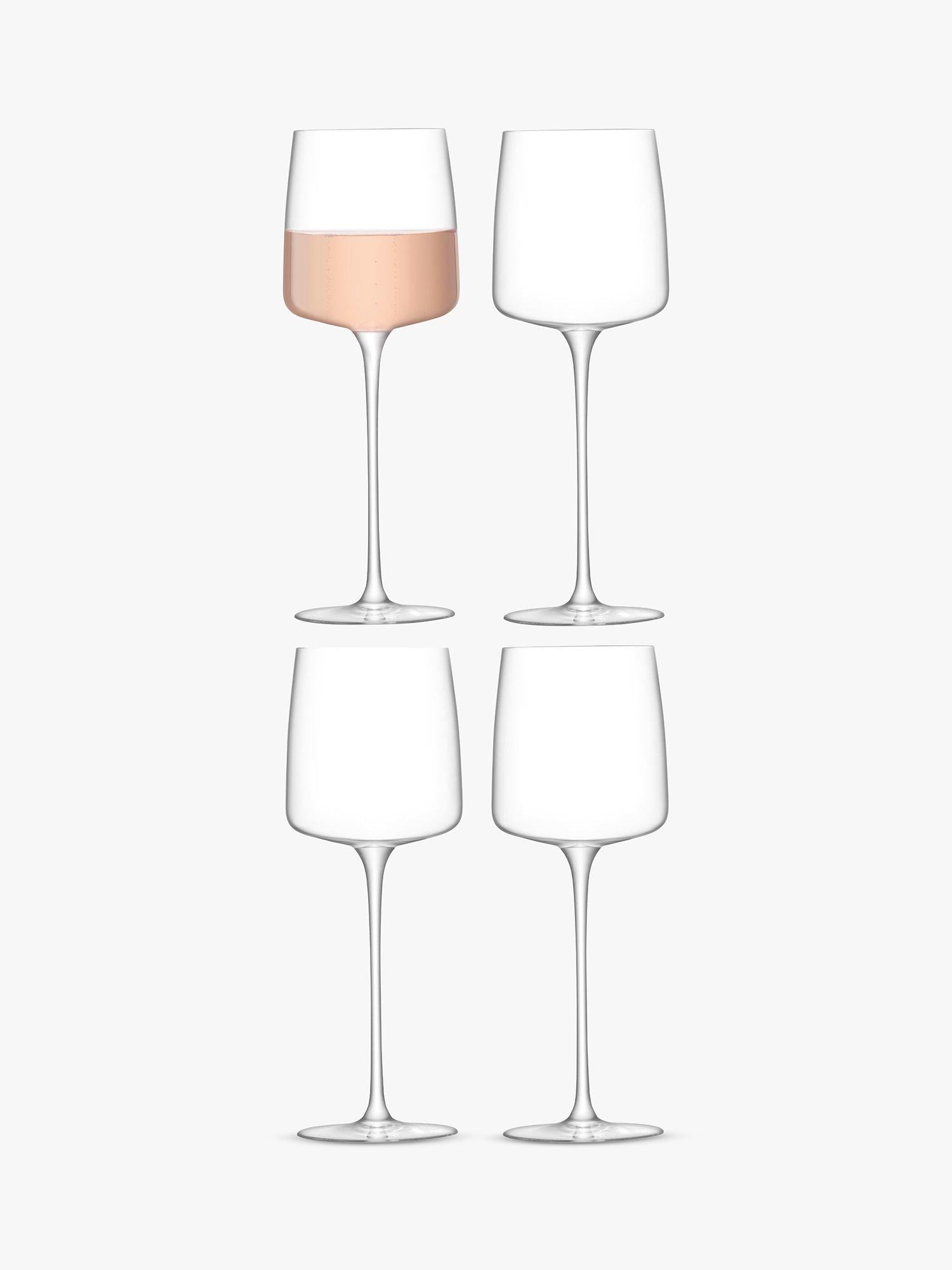 LSA International Metropolitan white wine glasses set of 4 350ml (British brand)