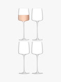 LSA International Metropolitan white wine glasses set of 4 350ml (British brand)