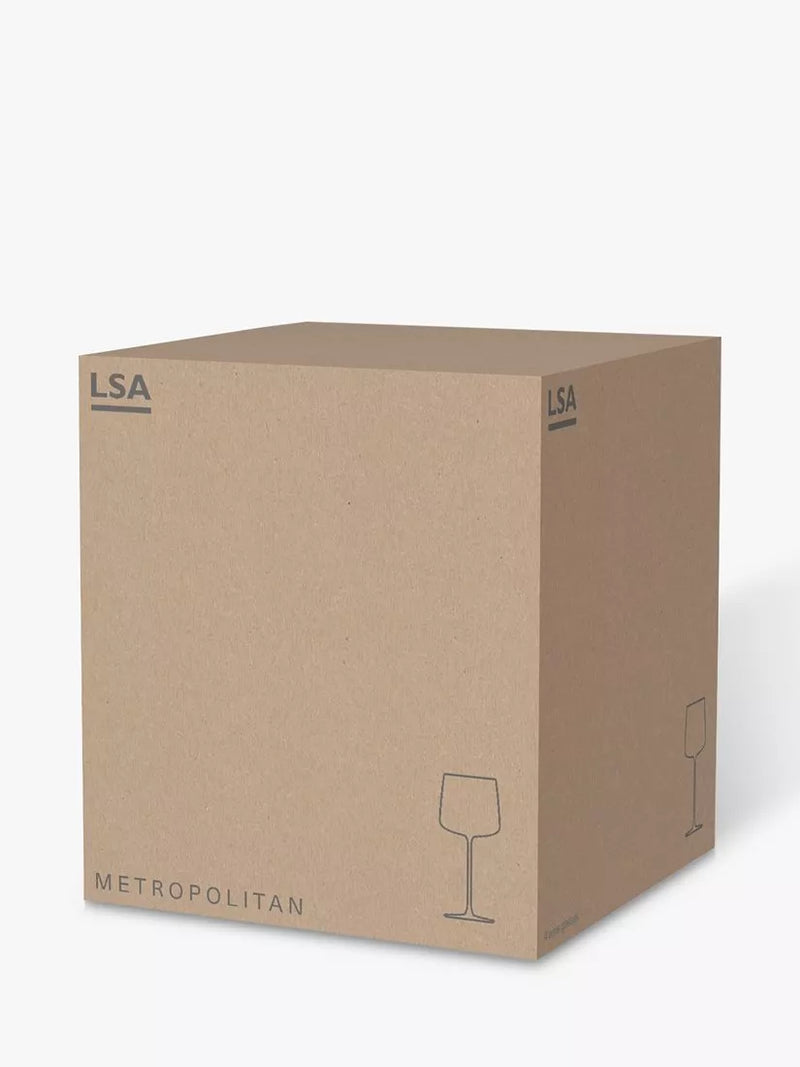 LSA International Metropolitan white wine glasses set of 4 350ml (British brand)