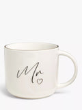 John Lewis 'Mr' Fine China Mug, 420ml, White