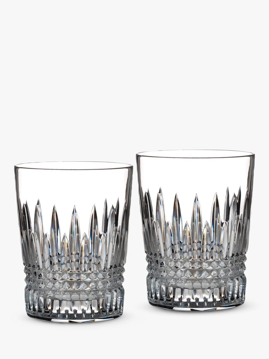 Crystal Glass Double Old Fashioned Tumbler Set of 2, 310ml Clear