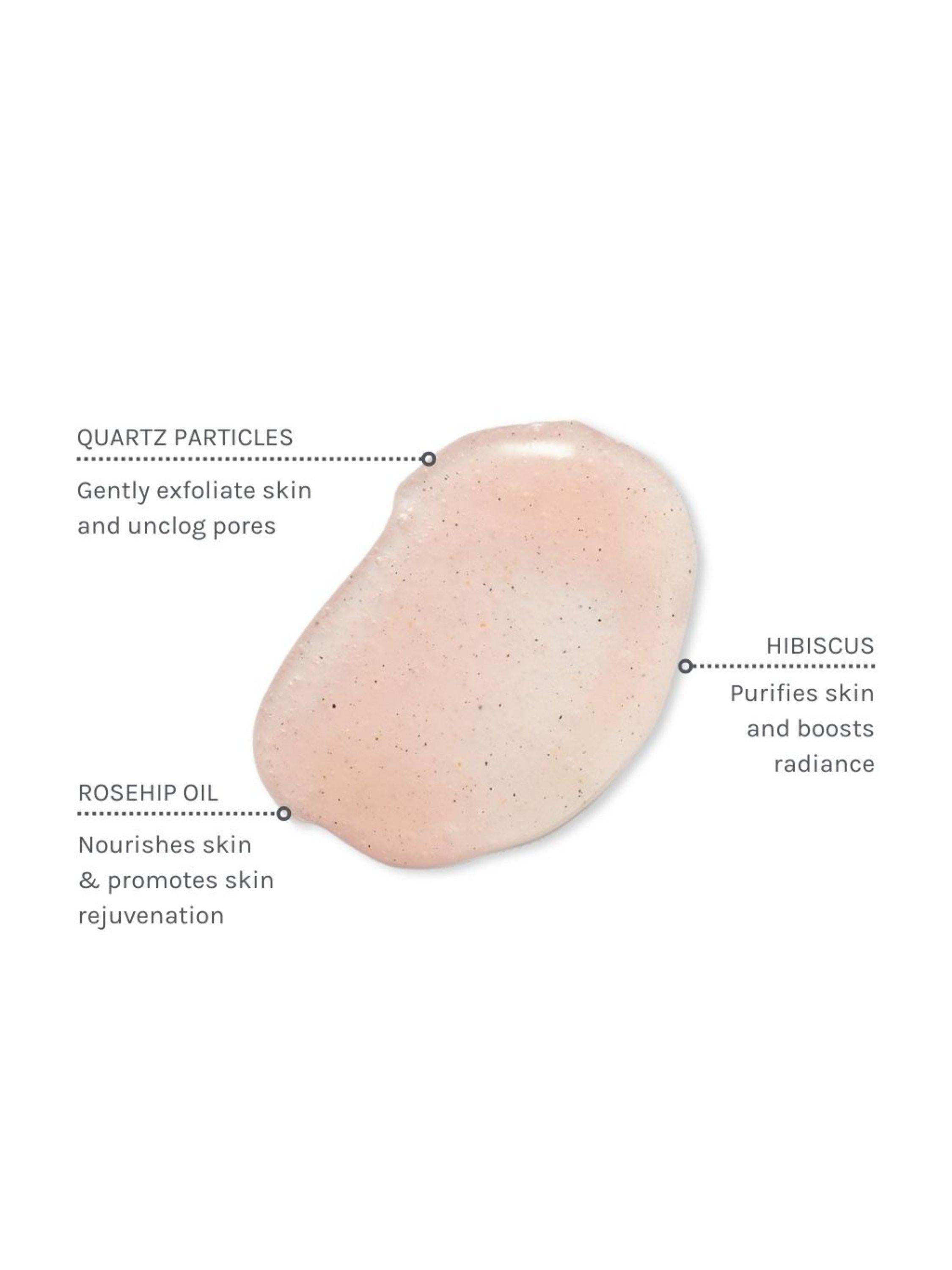 Evolve Organic Beauty Rose Quartz facial polish 60ml - British product