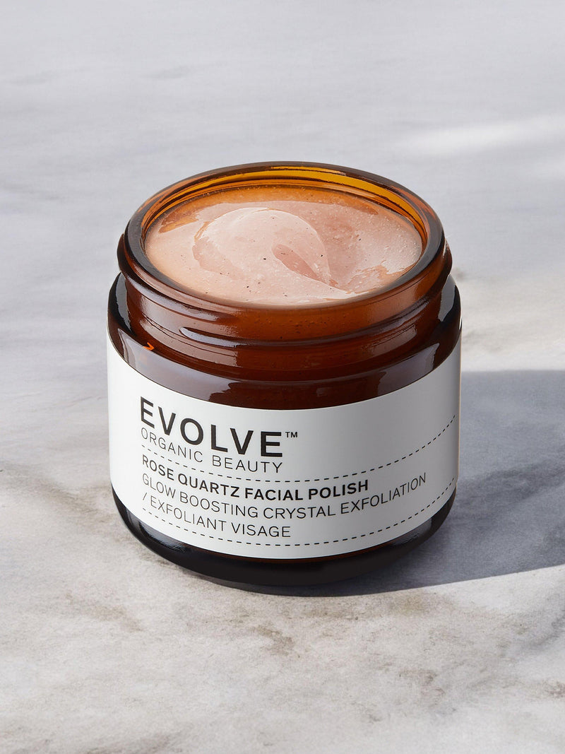 Evolve Organic Beauty Rose Quartz facial polish 60ml - British product
