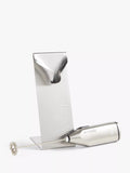 aerolatte handheld battery-operated stainless steel milk frother with kitchen stand - British product