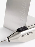 aerolatte handheld battery-operated stainless steel milk frother with kitchen stand - British product