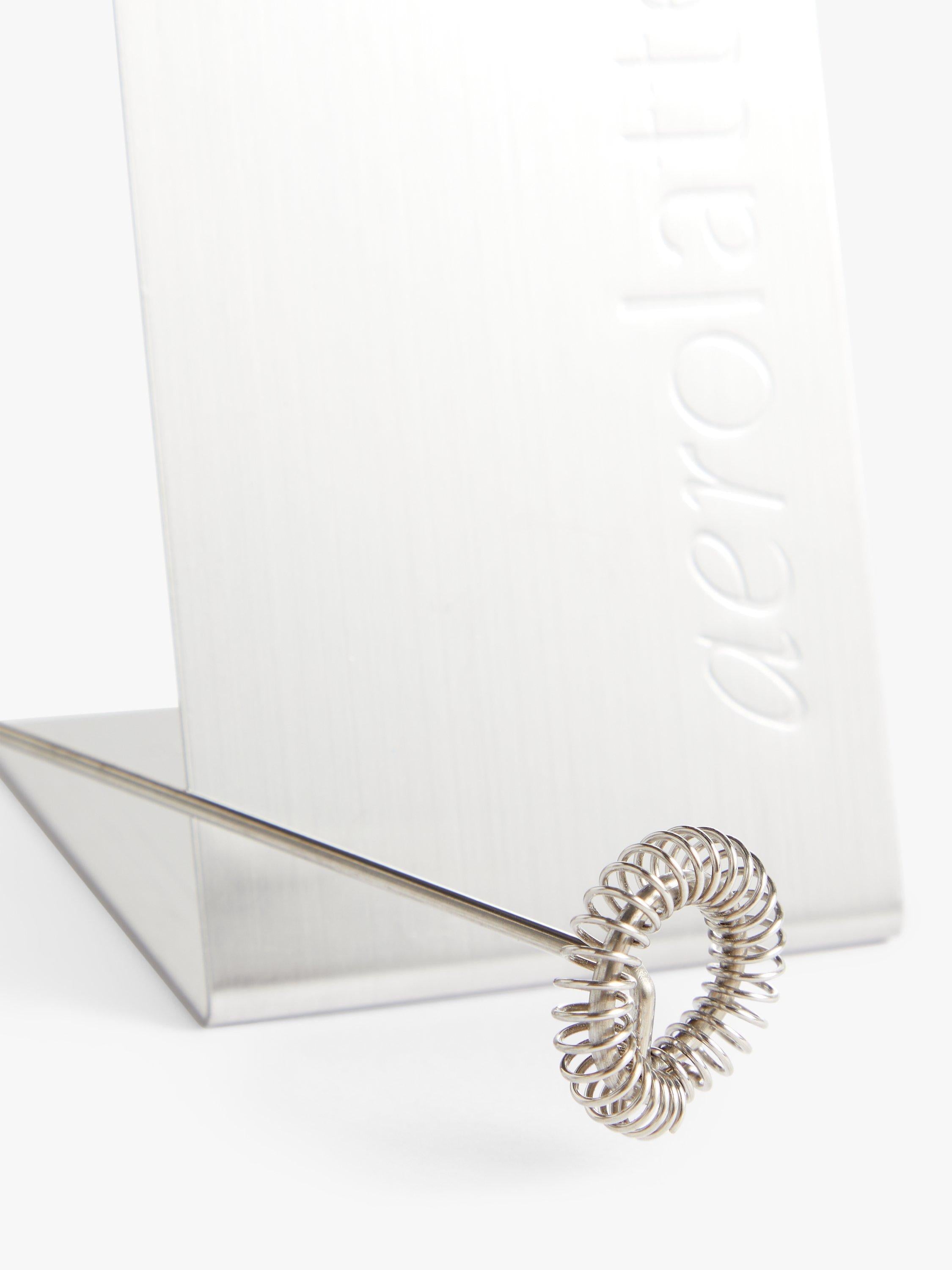 aerolatte handheld battery-operated stainless steel milk frother with kitchen stand - British product