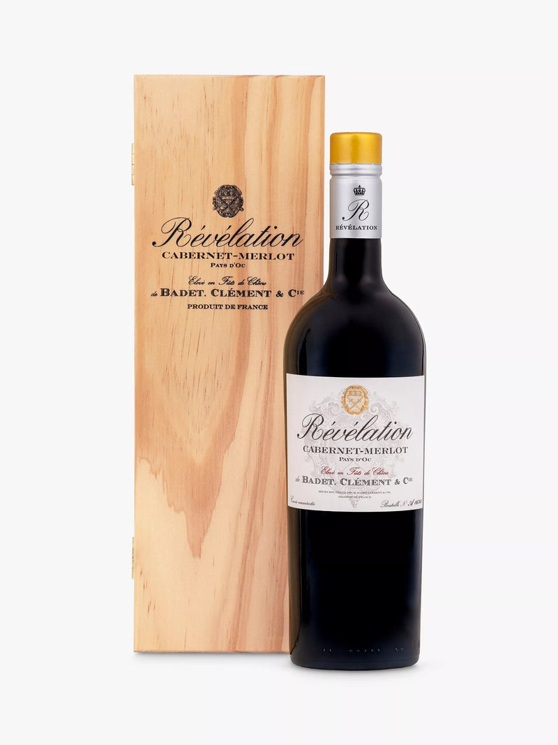 Revelation Cabernet-Merlot red wine 75cl, imported from the UK