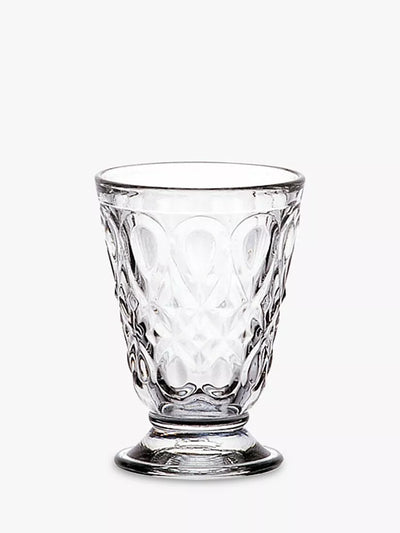 John Lewis La Rochère Lyonnais Clear Footed Glass Tumblers, Set of 6, 200ml- Buy online at McGrocer