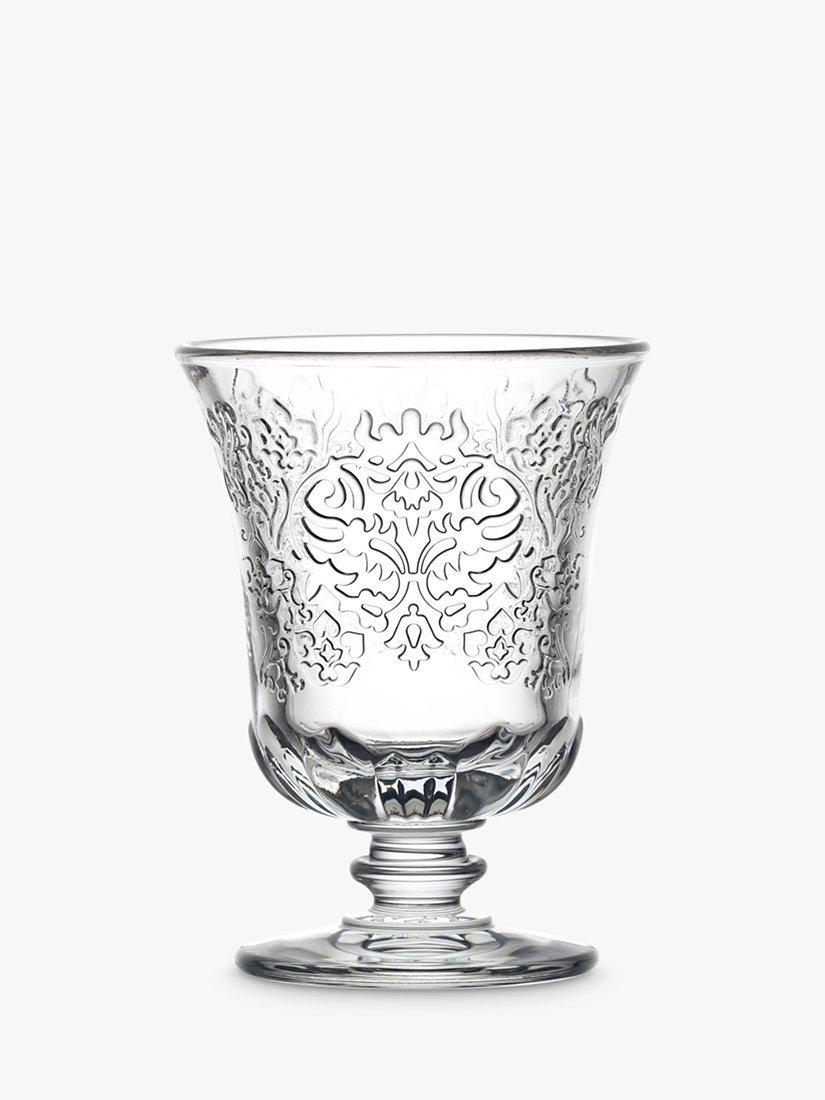 Set of six La Rochère Amboise 290ml clear glass wine goblets, UK version