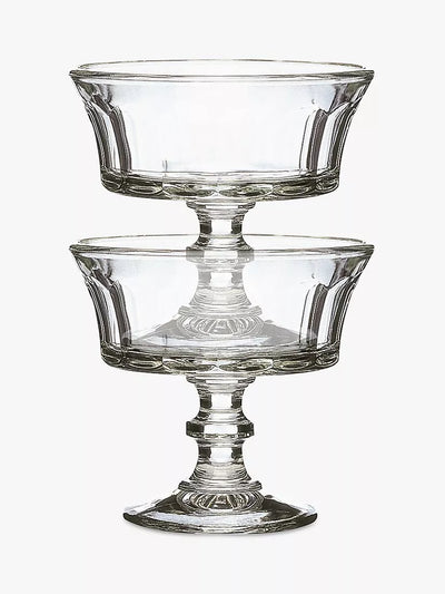 John Lewis Faceted Coupe Cocktail Glasses, Set of 6, 220ml, Clear- Buy online at McGrocer