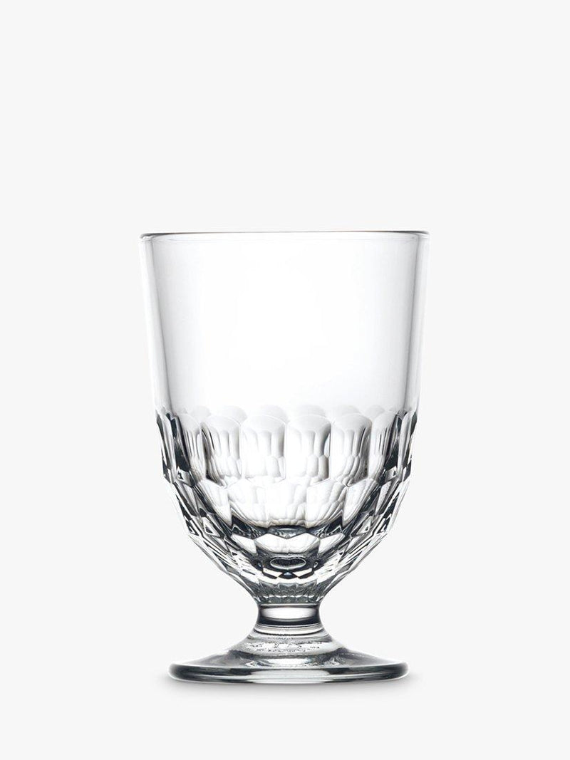 La Rochère small wine glass set of 6 in clear glass with honeycomb cut, UK version