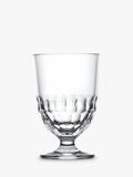 La Rochère small wine glass set of 6 in clear glass with honeycomb cut, UK version