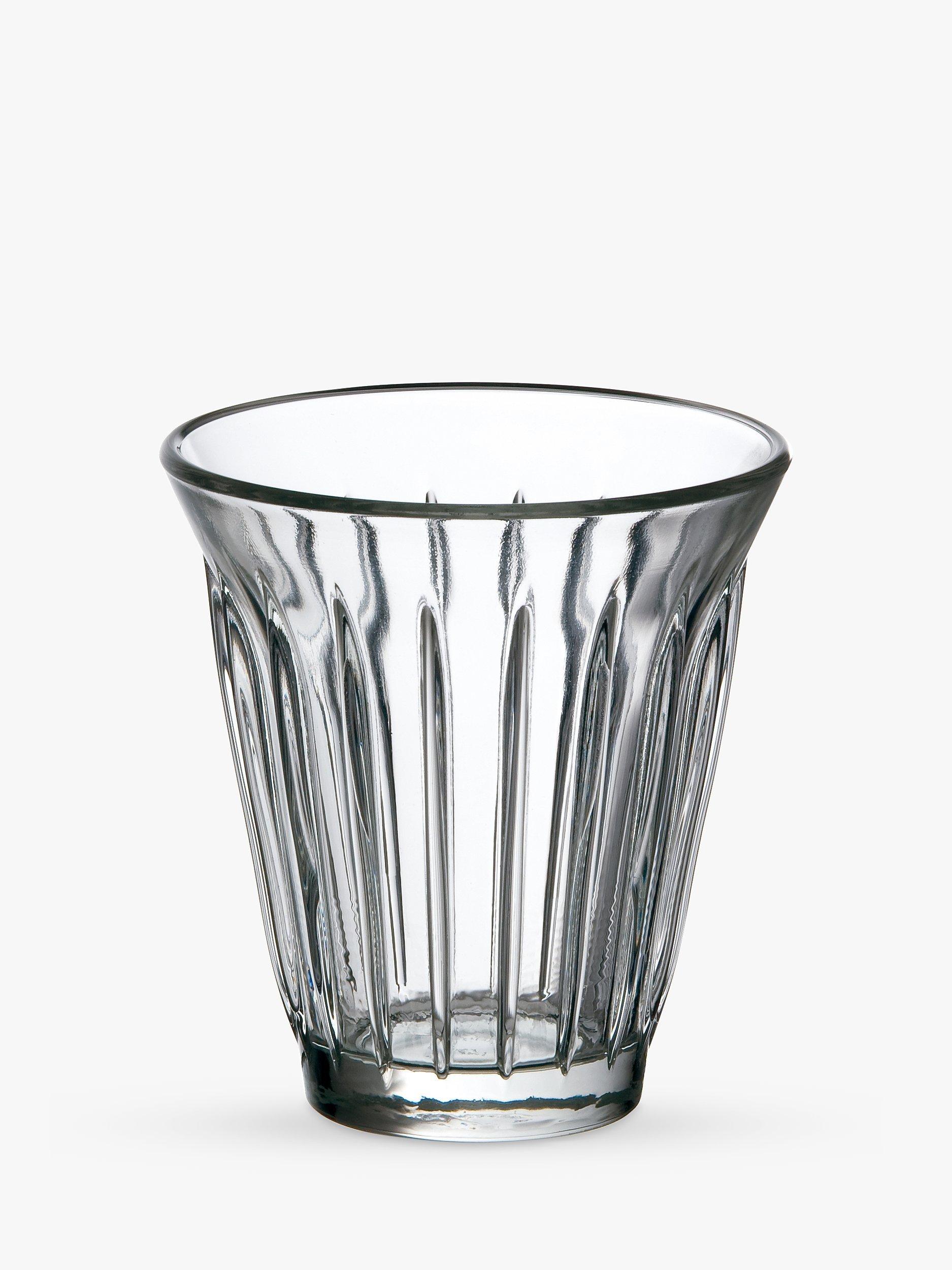 La Rochère Zinc coffee glass tumbler set, 190ml clear, UK version