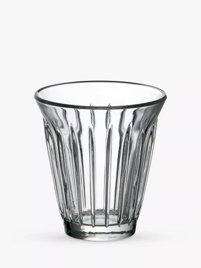 John Lewis Zinc Coffee Glass Tumbler Set of 6, 190ml, Clear- Buy online at McGrocer