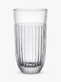 La Rochère clear highball glass set of 6 with embossed lines, 450ml, UK version