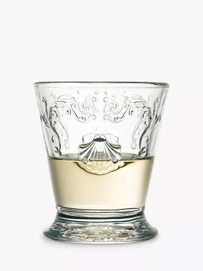 John Lewis Versailles Design Glass Tumbler Set, 6 Pieces, 250ml, Clear- Buy online at McGrocer