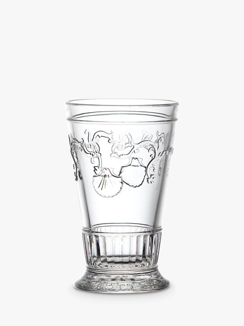 La Rochère Versailles highball glass set of 6 with scallop and flower motifs, 330ml, UK version