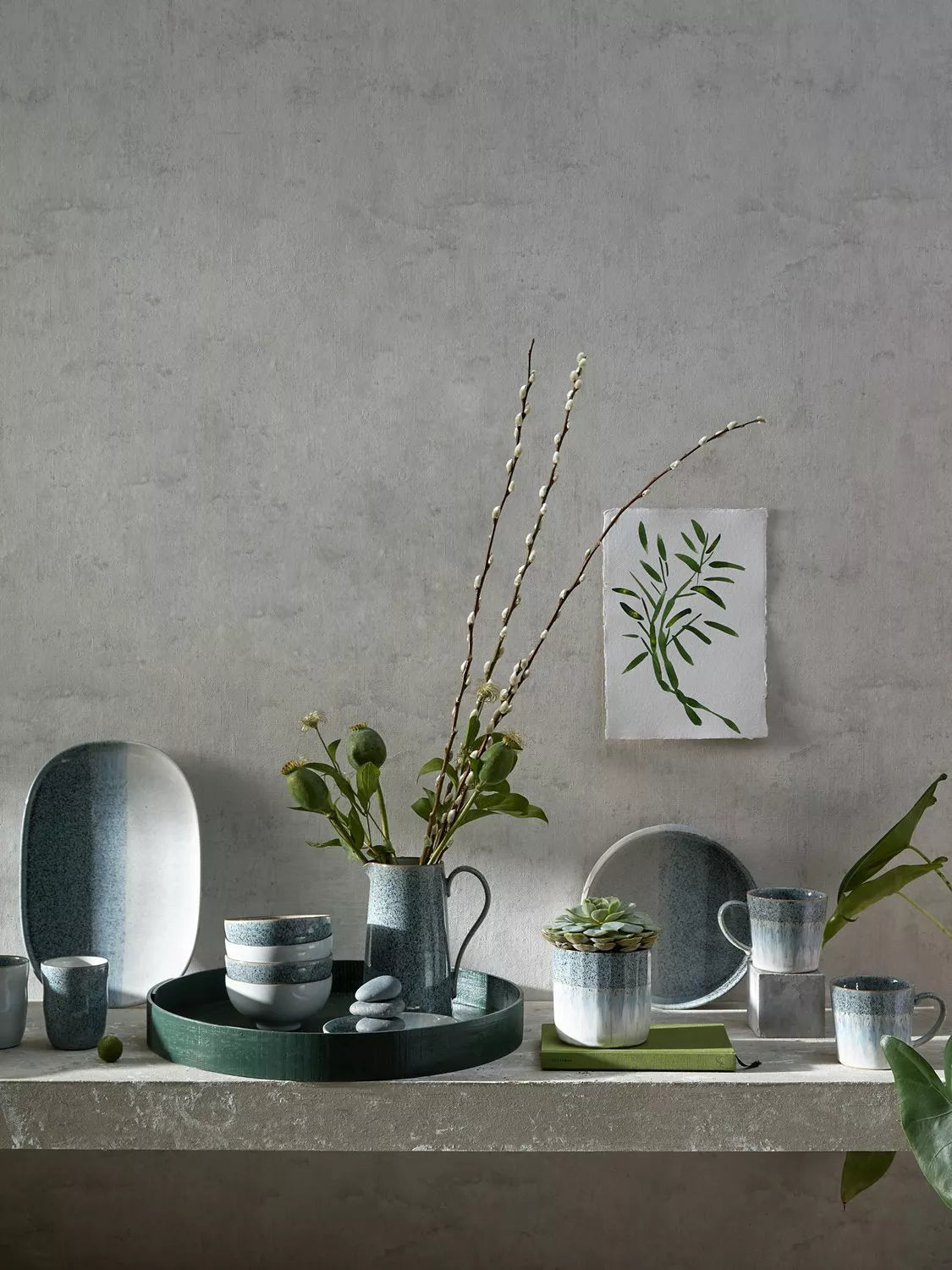 Denby Studio Grey Accent large serving bowl 30cm (British brand)