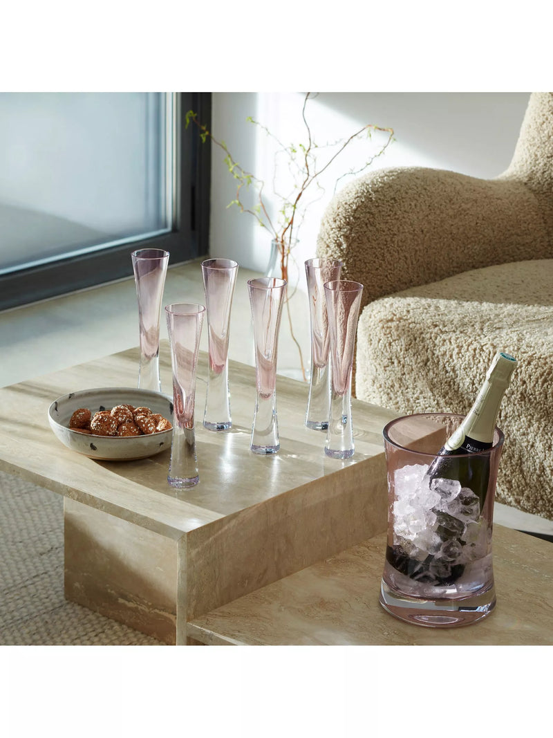 LSA International champagne flutes blush 170ml, UK version