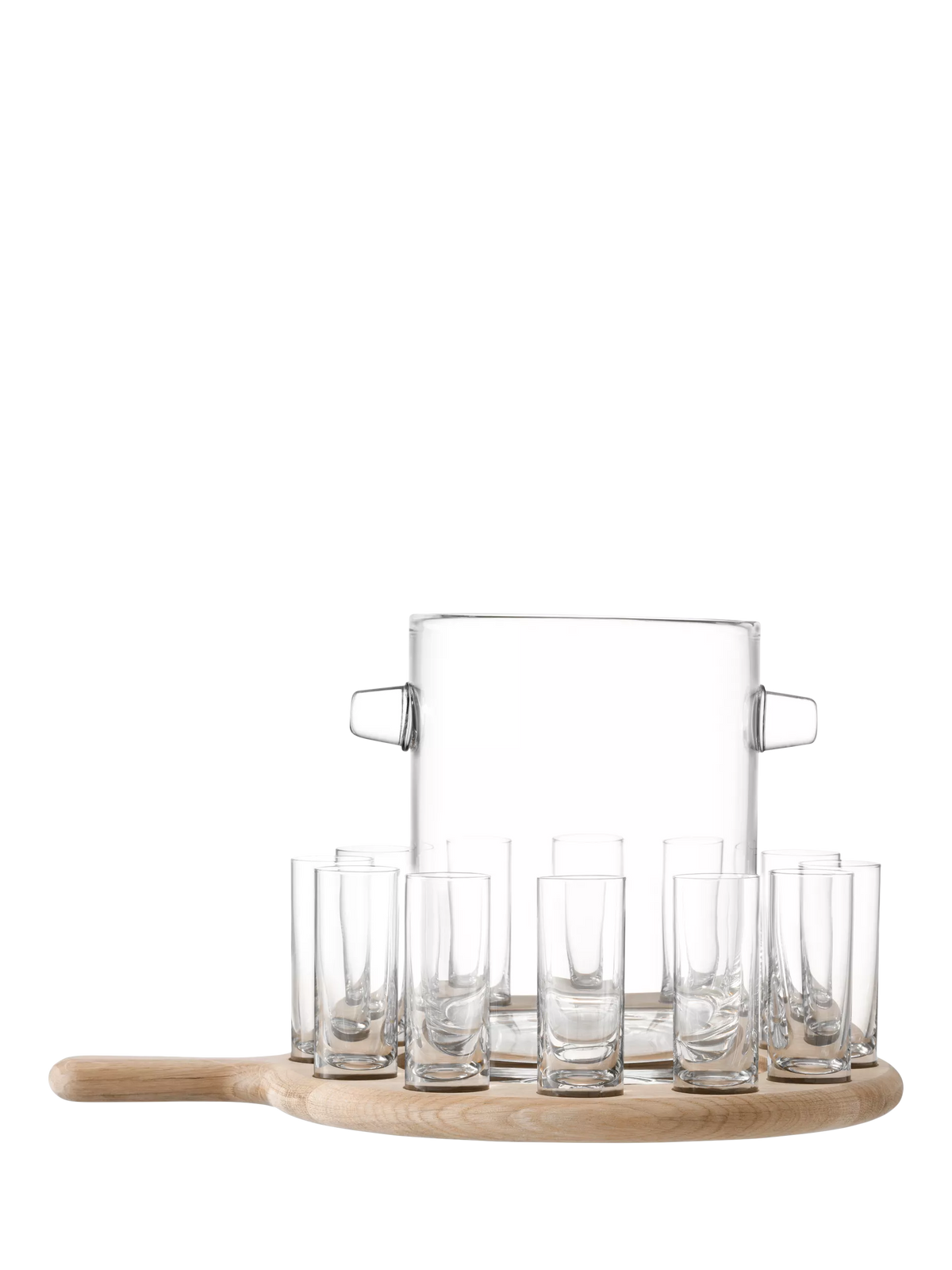 LSA International oak wood paddle board serving set, imported from the UK