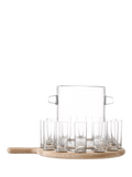 LSA International oak wood paddle board serving set, imported from the UK