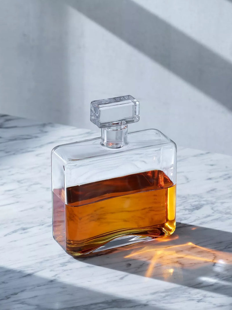 LSA International Cask Whisky rectangular decanter 1L, imported from the UK