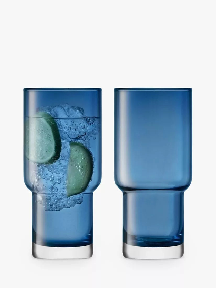 LSA International Utility highball glasses set of 2 390ml (British brand)