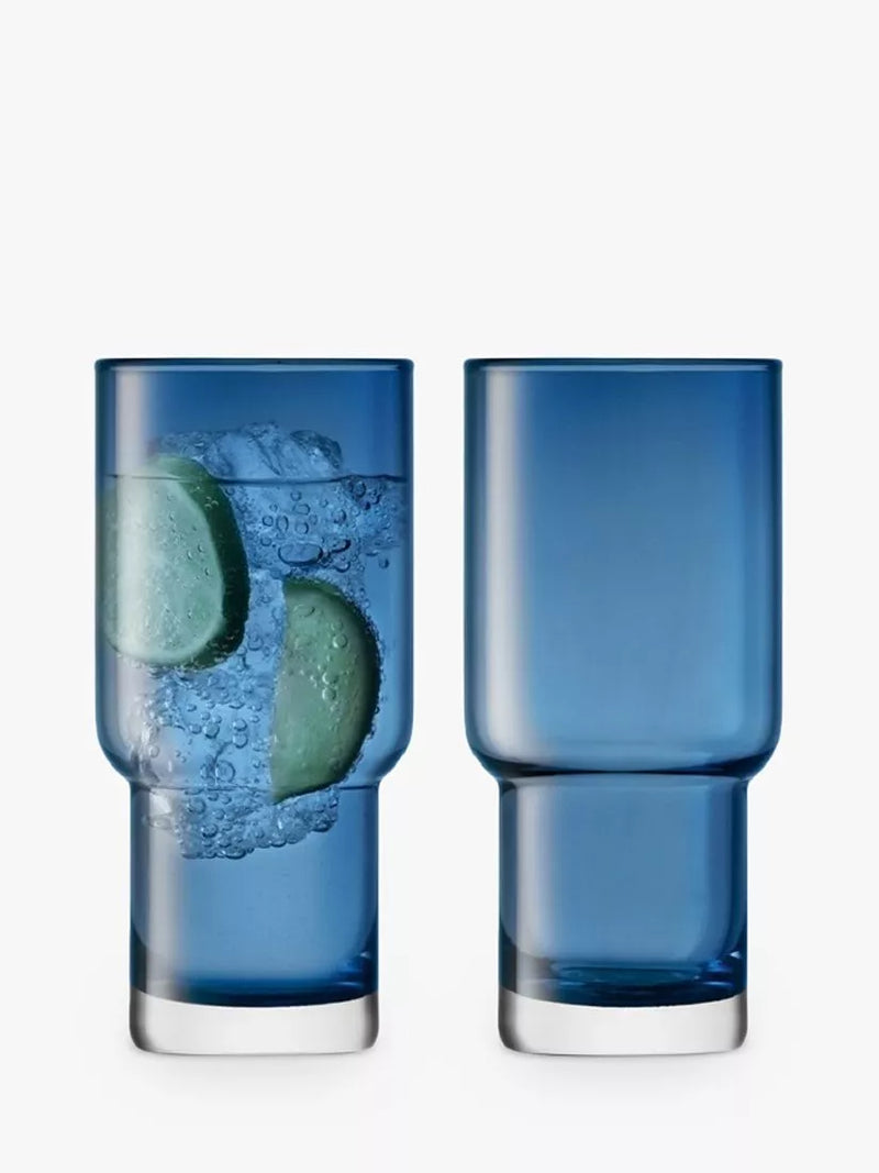 LSA International Utility highball glasses set of 2 390ml (British brand)