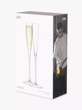 LSA International Grand Champagne Flutes set of 2 clear (British brand)