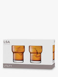 LSA International utility tumbler glass set of 2 300ml, UK version