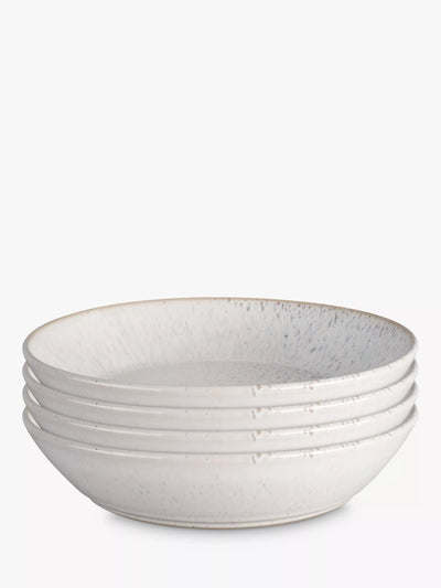 Denby Kiln Stoneware Pasta Bowl Set of 4, 22cm, Natural