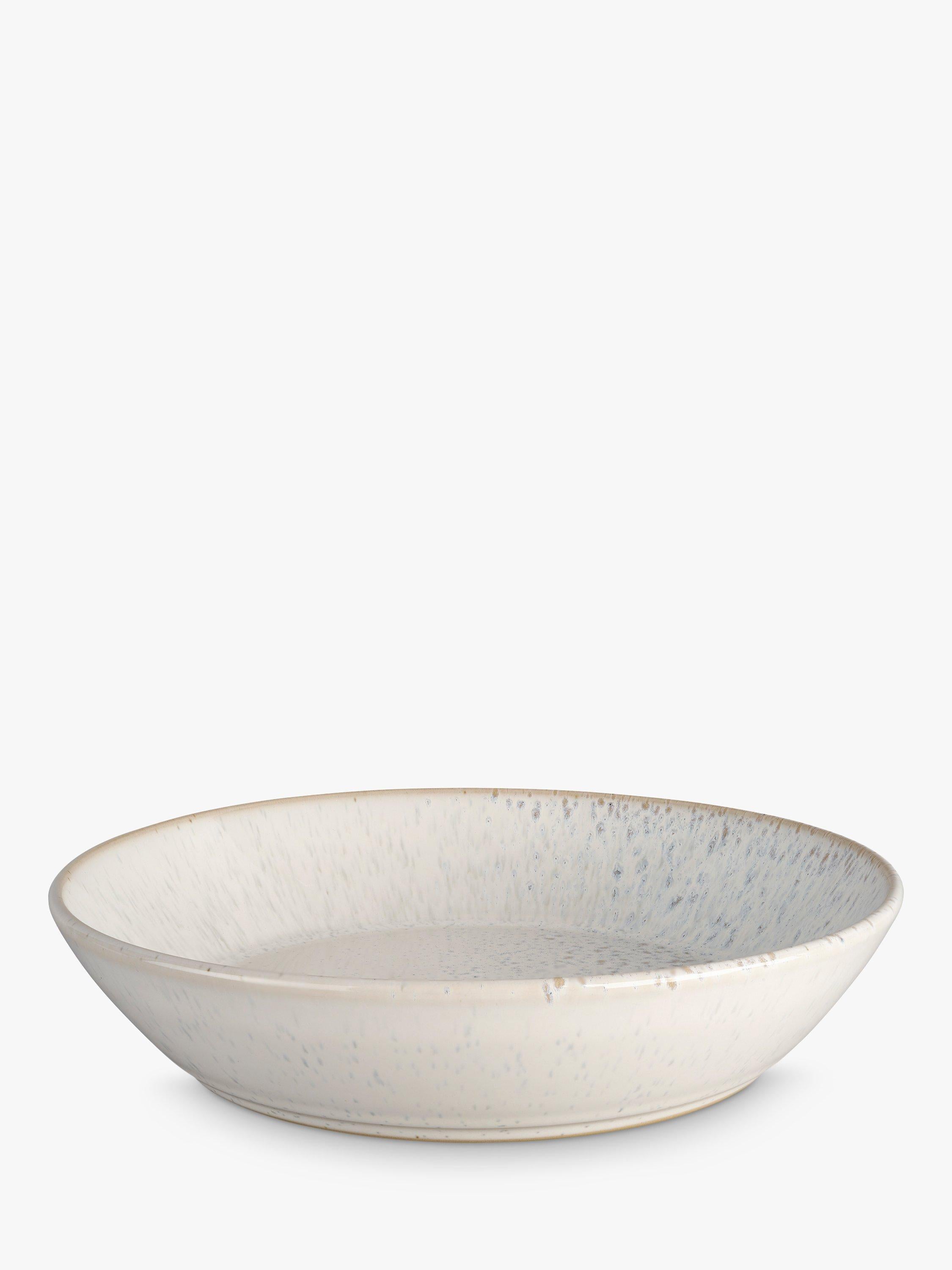 Denby stoneware pasta bowl set of 4, 22cm, Natural - British product