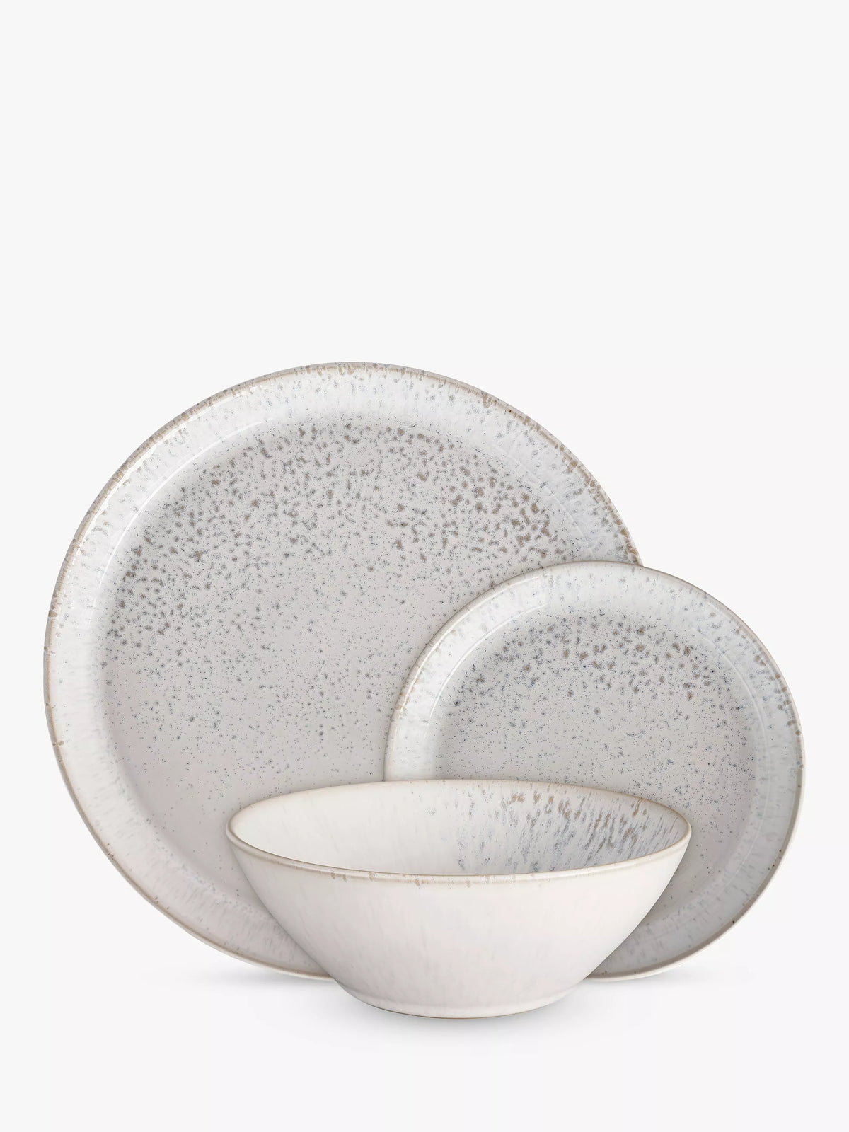 Denby Kiln stoneware dinnerware set in Natural, 12 piece - British product