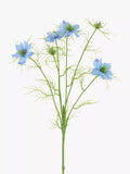 Floralsilk artificial Nigella Love Mist flower stem - British product