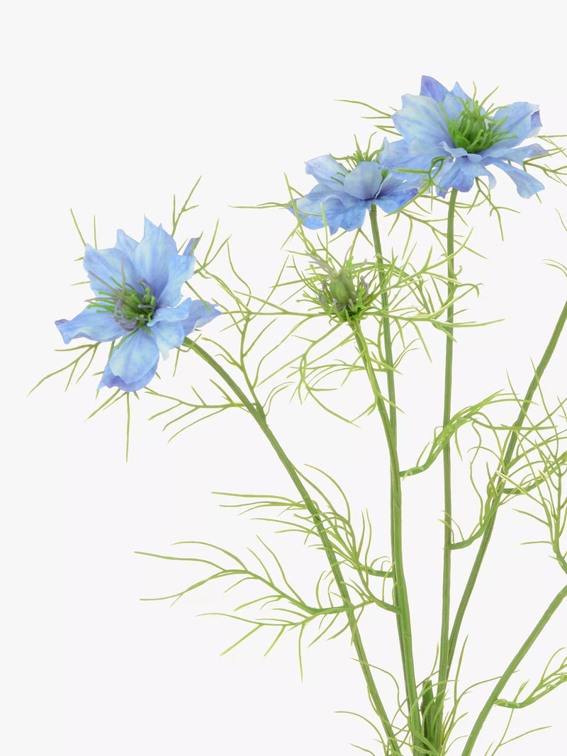 Floralsilk artificial Nigella Love Mist flower stem - British product