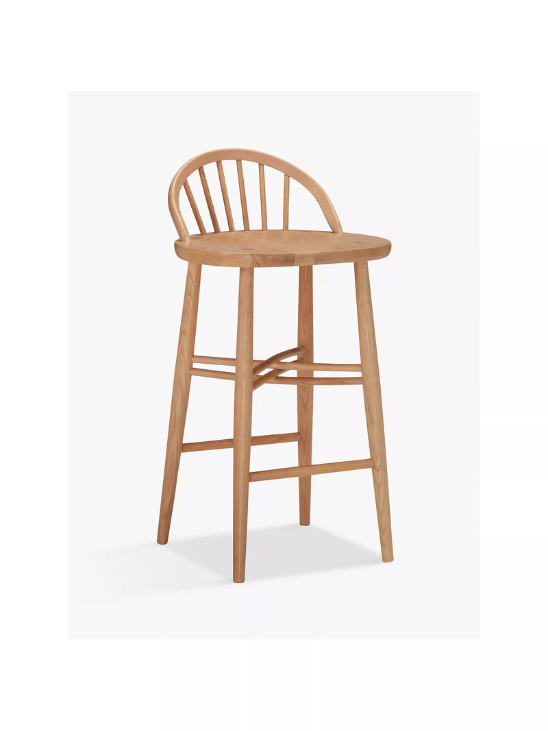 ercol Shalstone bar stool in oak, imported from the UK