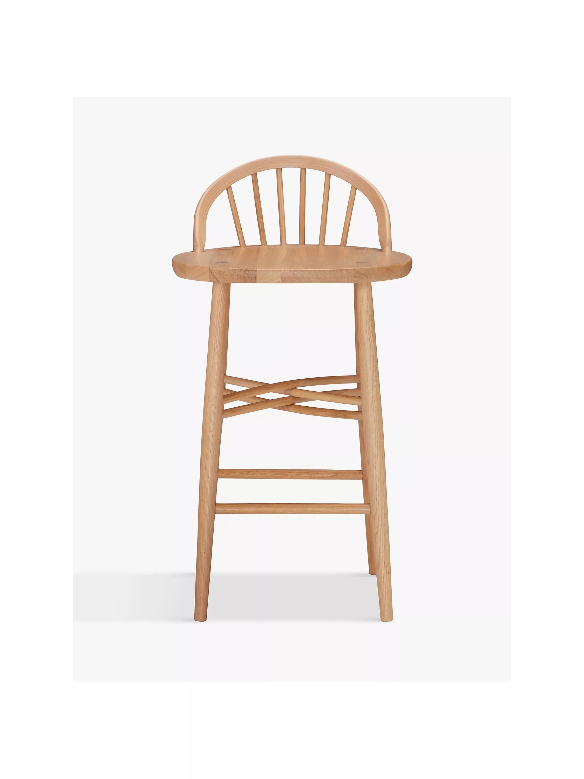 ercol Shalstone bar stool in oak, imported from the UK
