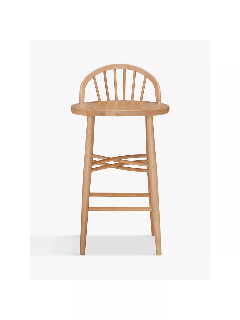ercol Shalstone bar stool in oak, imported from the UK