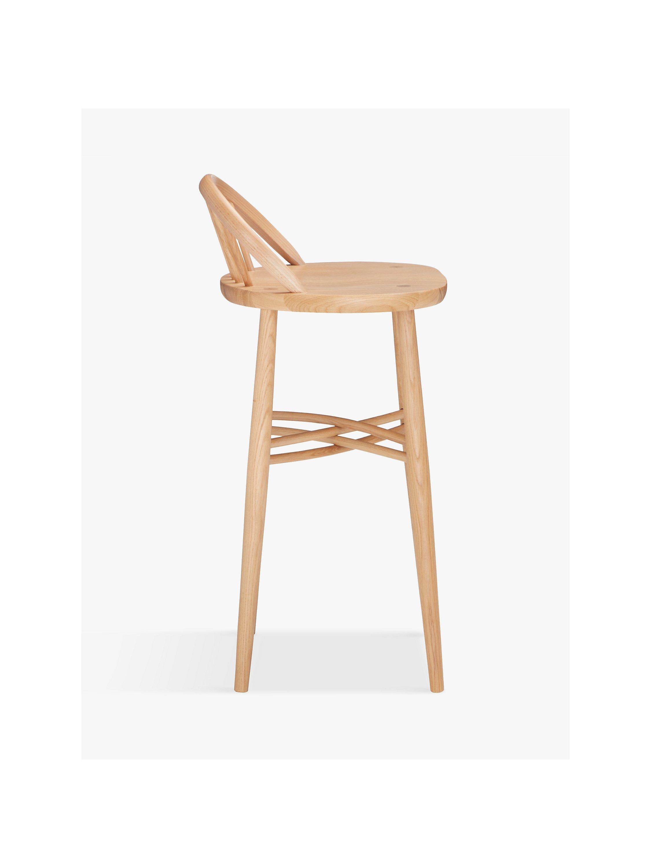 ercol Shalstone bar stool in oak, imported from the UK
